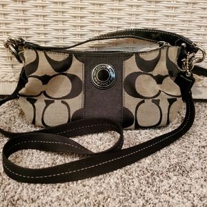 Coach Signature Stripe Demi Crossbody/Handbag